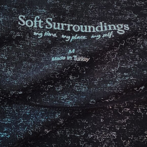 Soft Surroundings | Lena Black Heathered High Low Tunic Top Size Medium - Picture 5 of 8